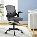 Drafting Office Chair – Mesh Design, Grey Studio Seat