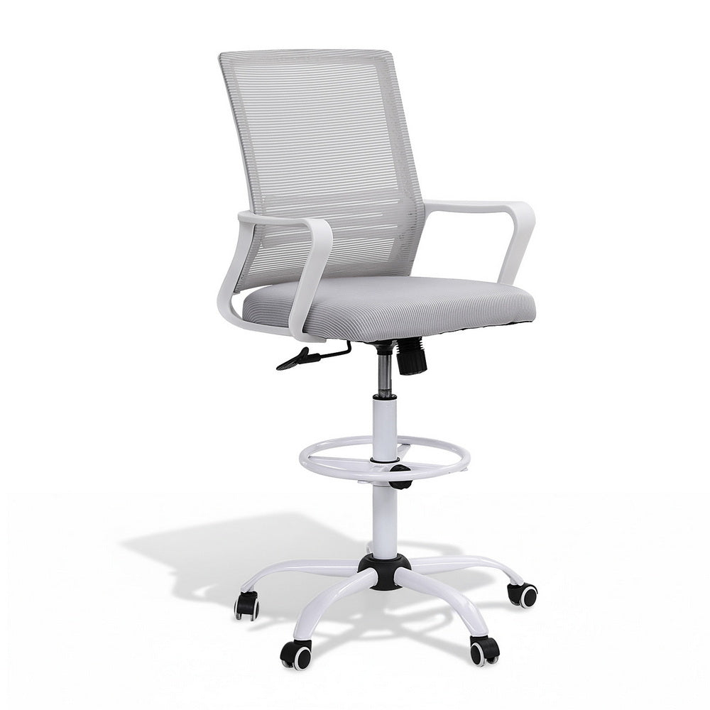Office Chair Drafting Chairs Stool Computer Desk Studios Mesh White