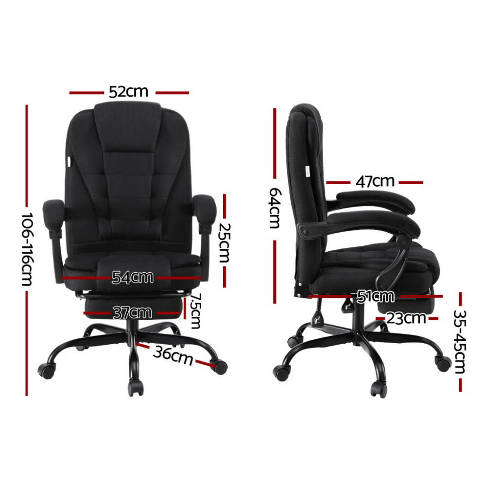 Monaco Executive Office Chair – Black – Standard