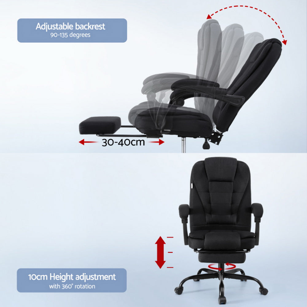 Monaco Executive Office Chair – Black – Standard