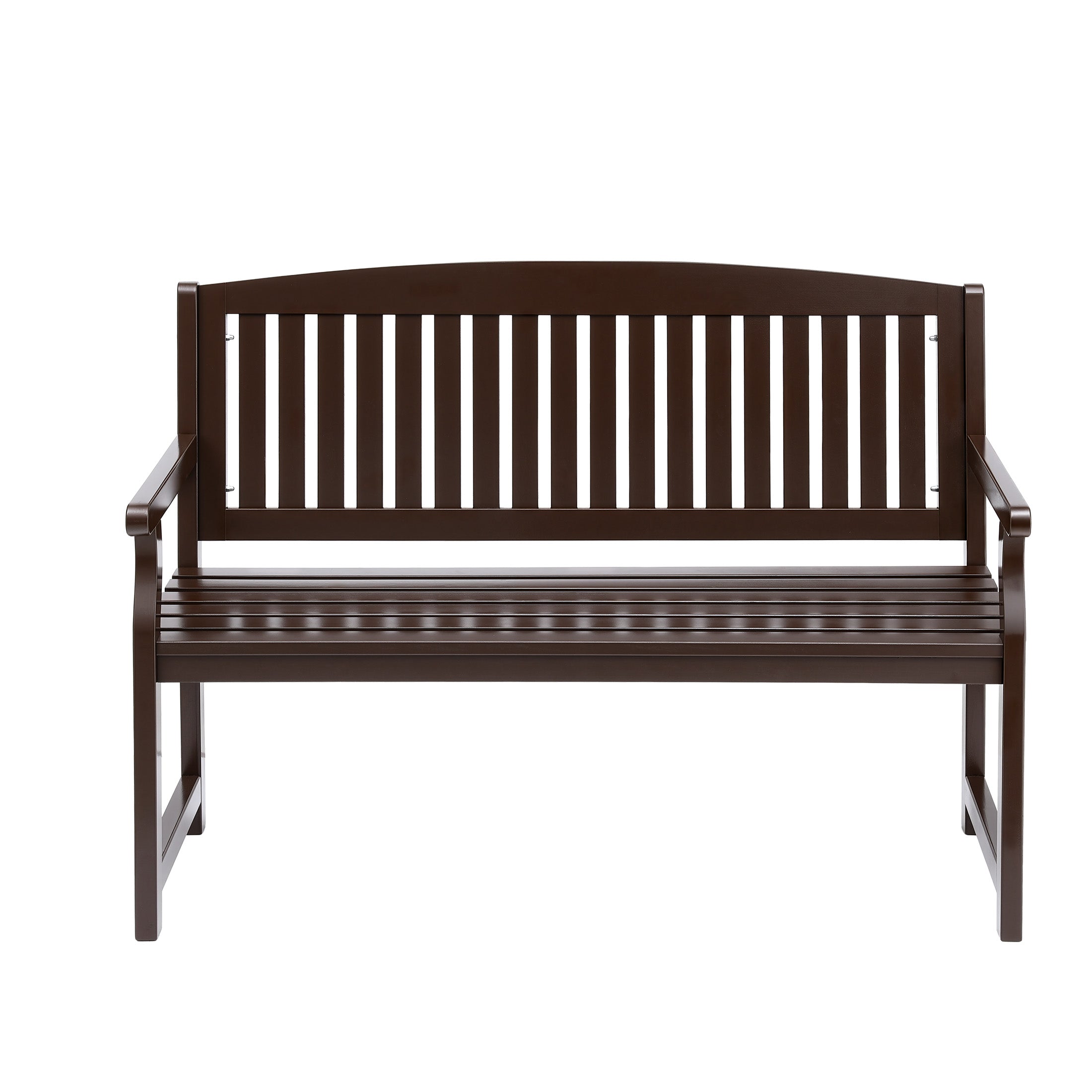Hudson Garden Bench – Brown – 2 Seater