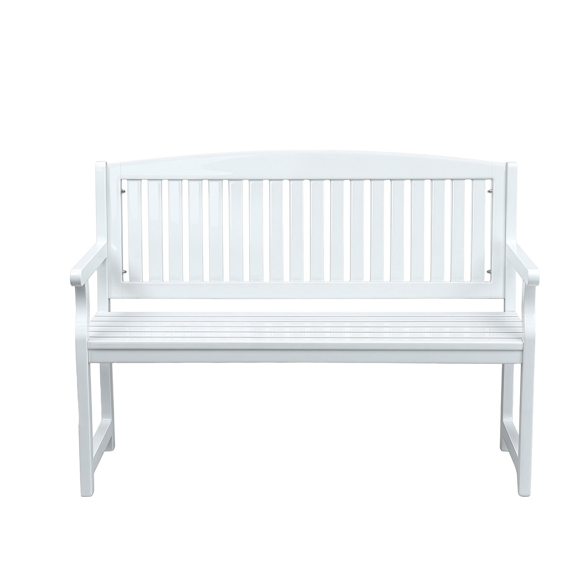 Kairo Garden Bench – White – 2 Seater