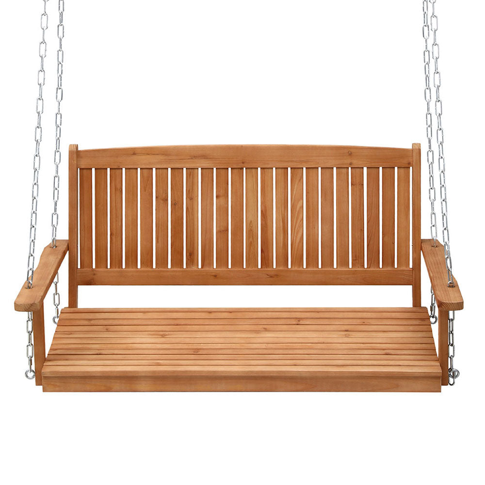 Bramley Wooden Porch Swing – Teak – 2 Seater