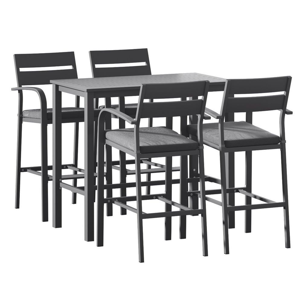 Summit Outdoor Bar Set – Grey – 5 Piece
