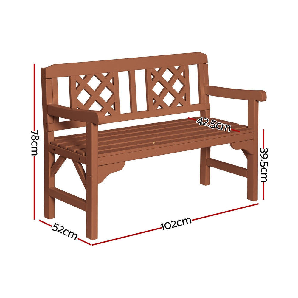 Kairo Garden Bench – Natural – 2 Seater