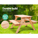 Kids Outdoor Table and Picnic Bench Set - Wooden