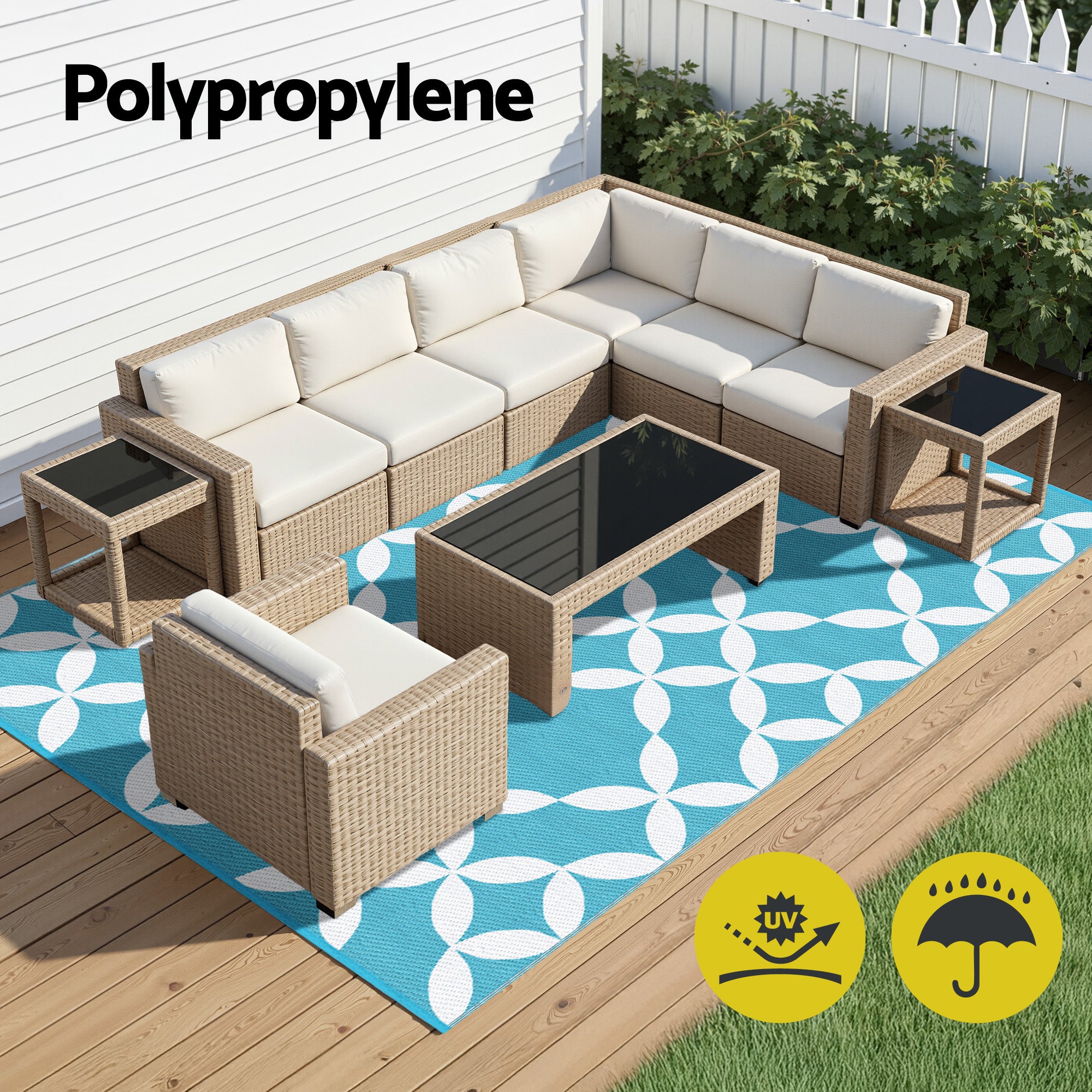 Marston Outdoor Area Rug – Green – Large