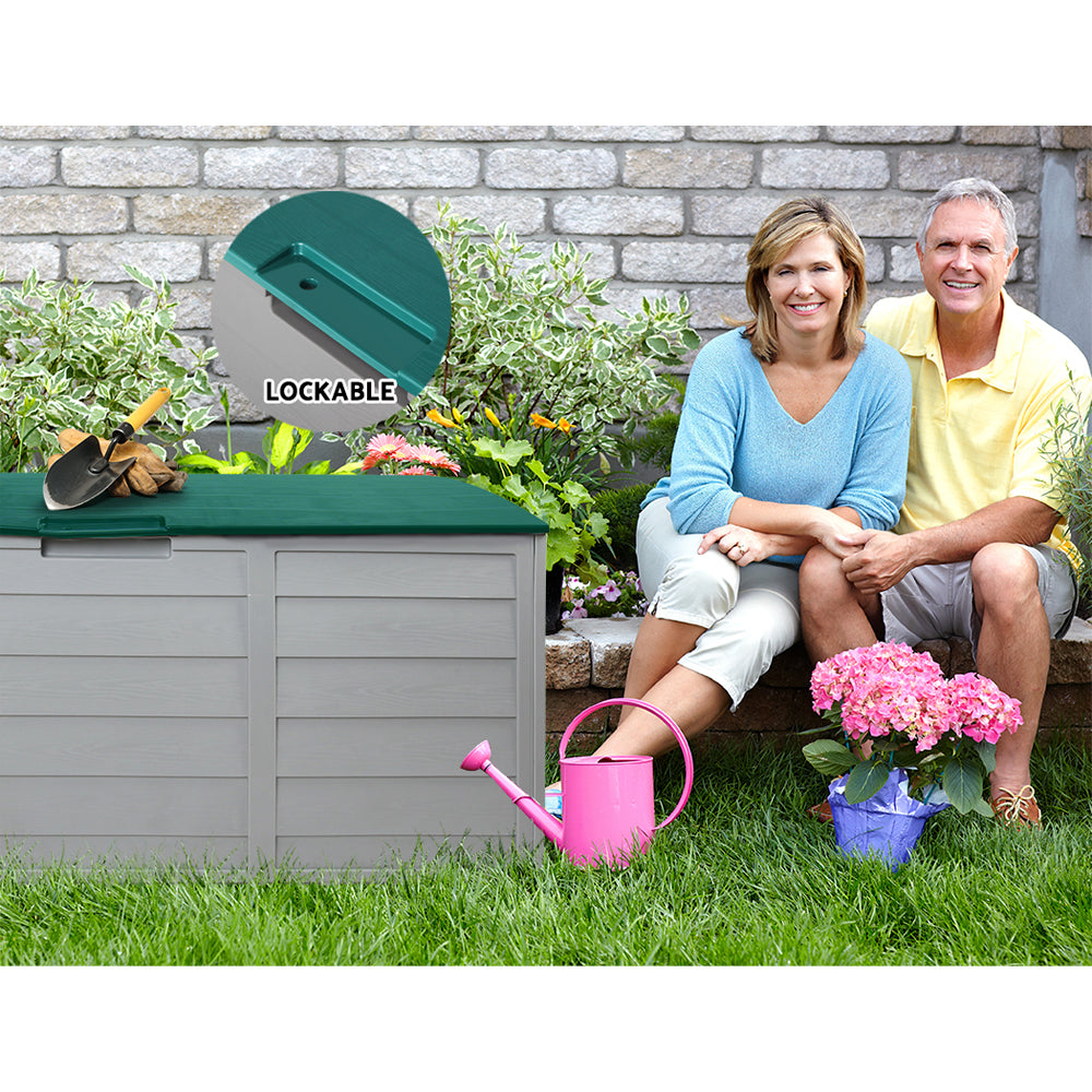 Breton Outdoor Storage Box – Green – 290L