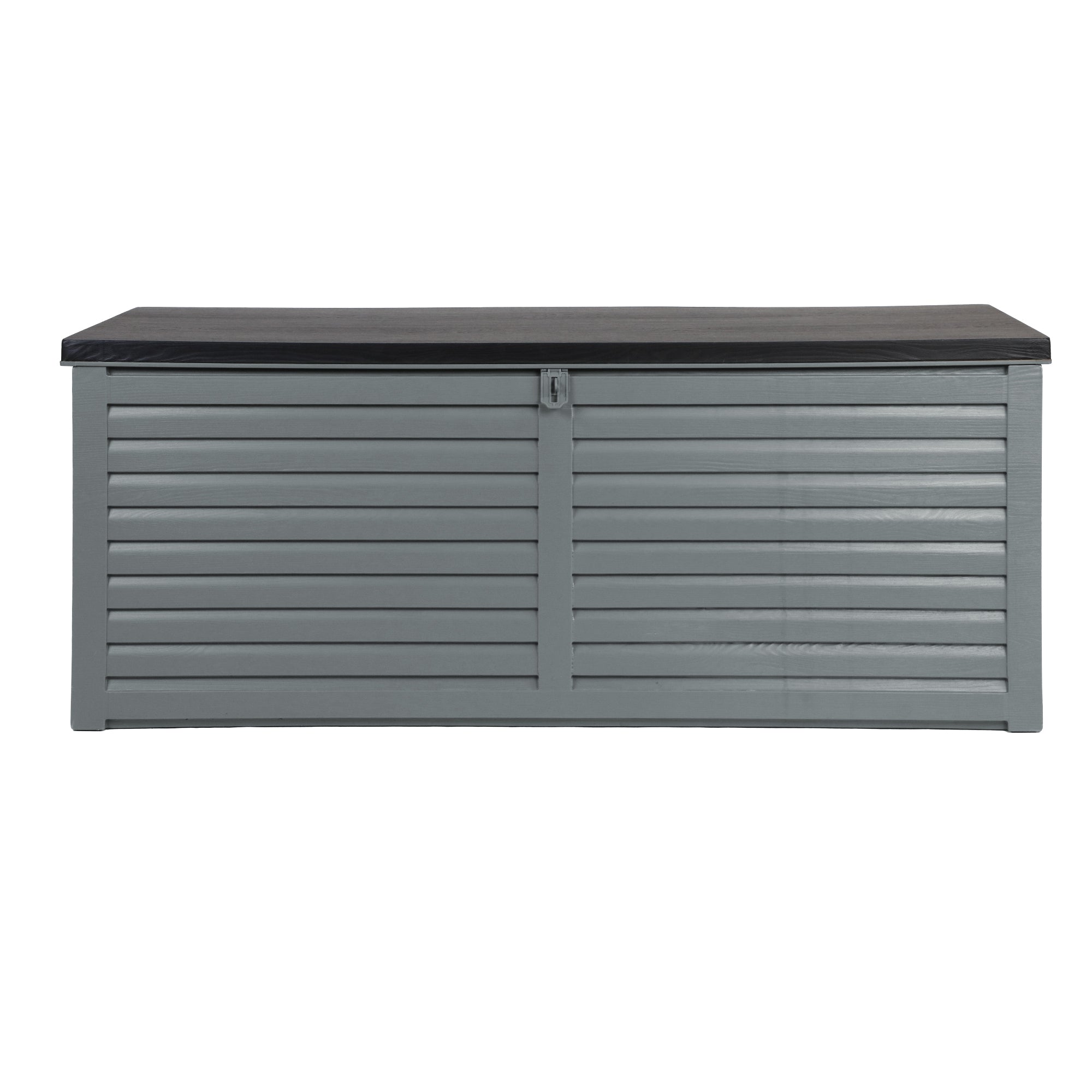 Camden Outdoor Storage Box – Grey & Black – 390L