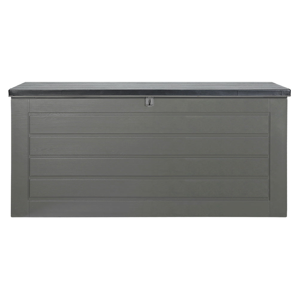 Ashton Outdoor Storage Box – Grey & Black – 680L