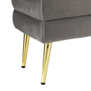 Velvet Foot Stool Storage Ottoman – Grey