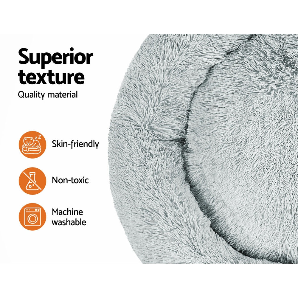 Serano Calming Pet Bed – Grey – Extra Large 110cm