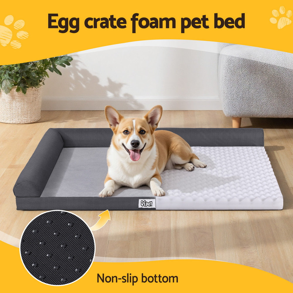 Alderon Pet Platform Bed – Grey – Large 105 cm
