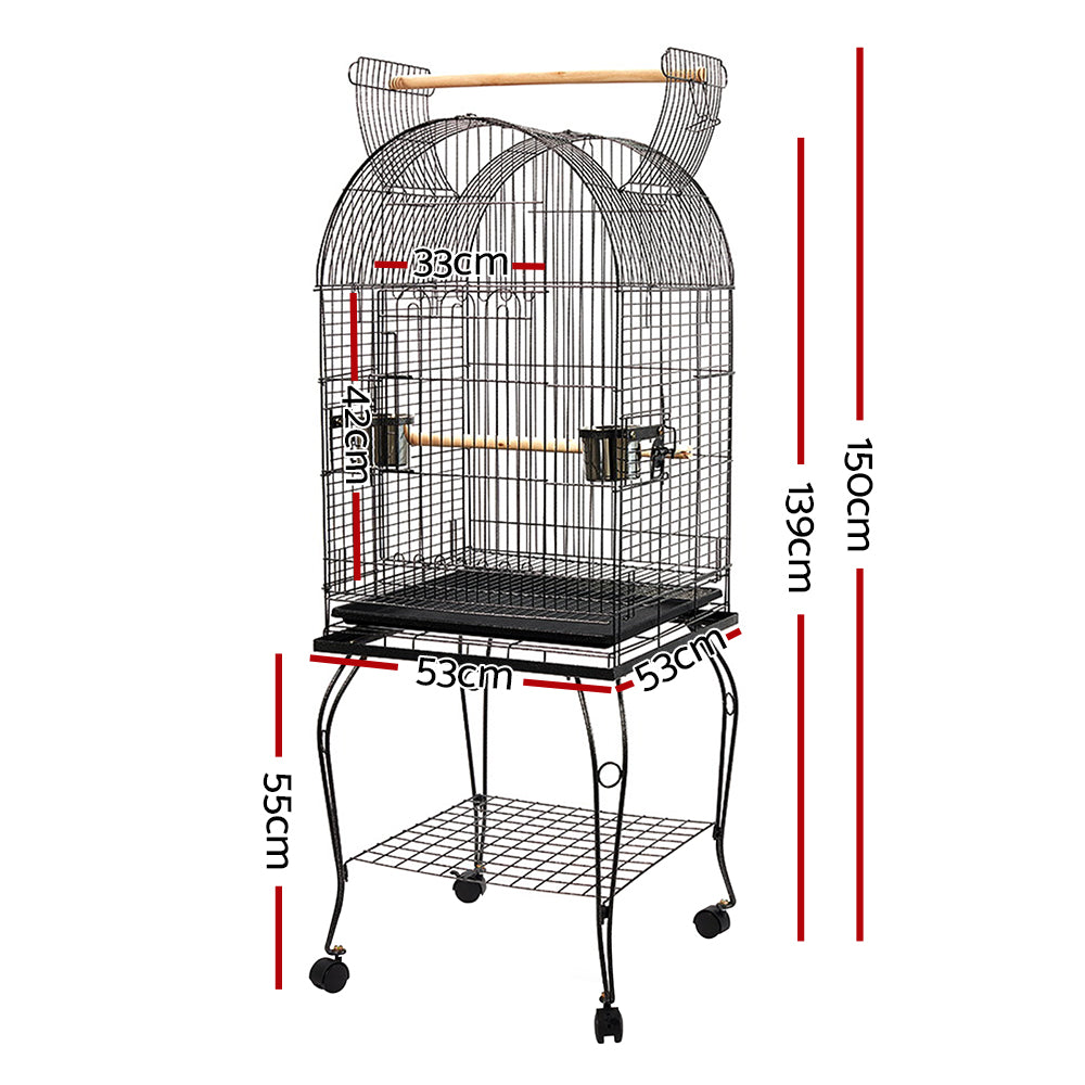 Meridian Large Bird Cage – Black – 150cm