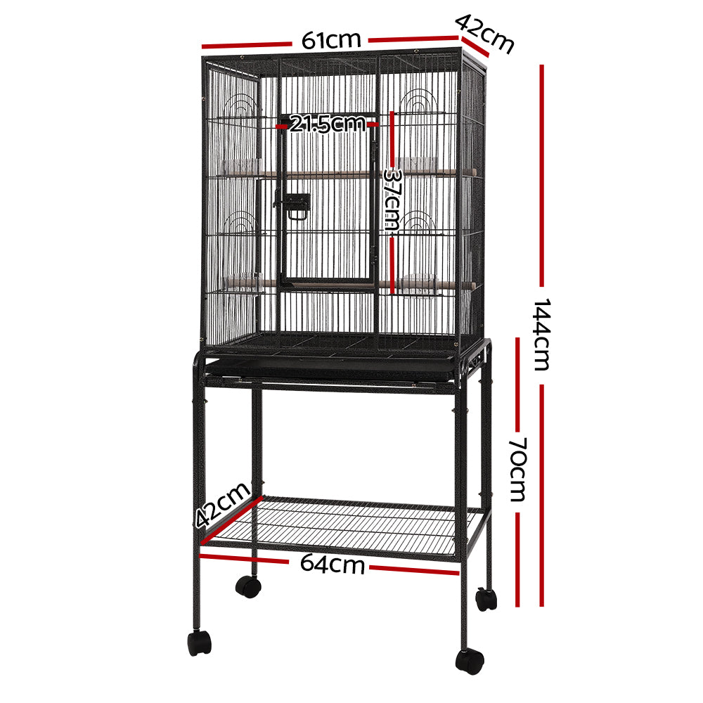 Falkon Large Aviary Bird Cage – Black – 144 cm