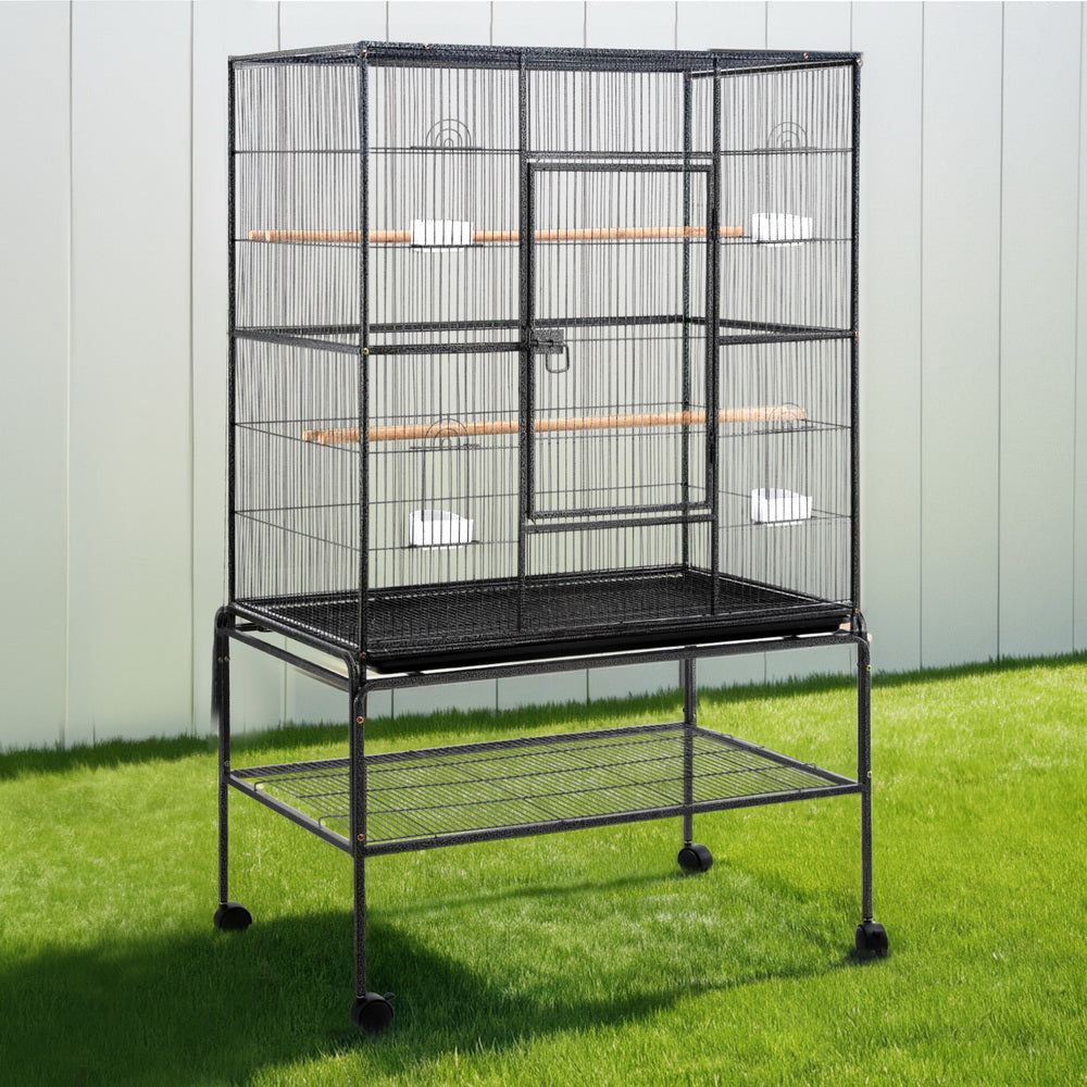 Bird Cage Large Cages 160cm Parrot Aviary Stand - Alone Budgie Wheels Castor