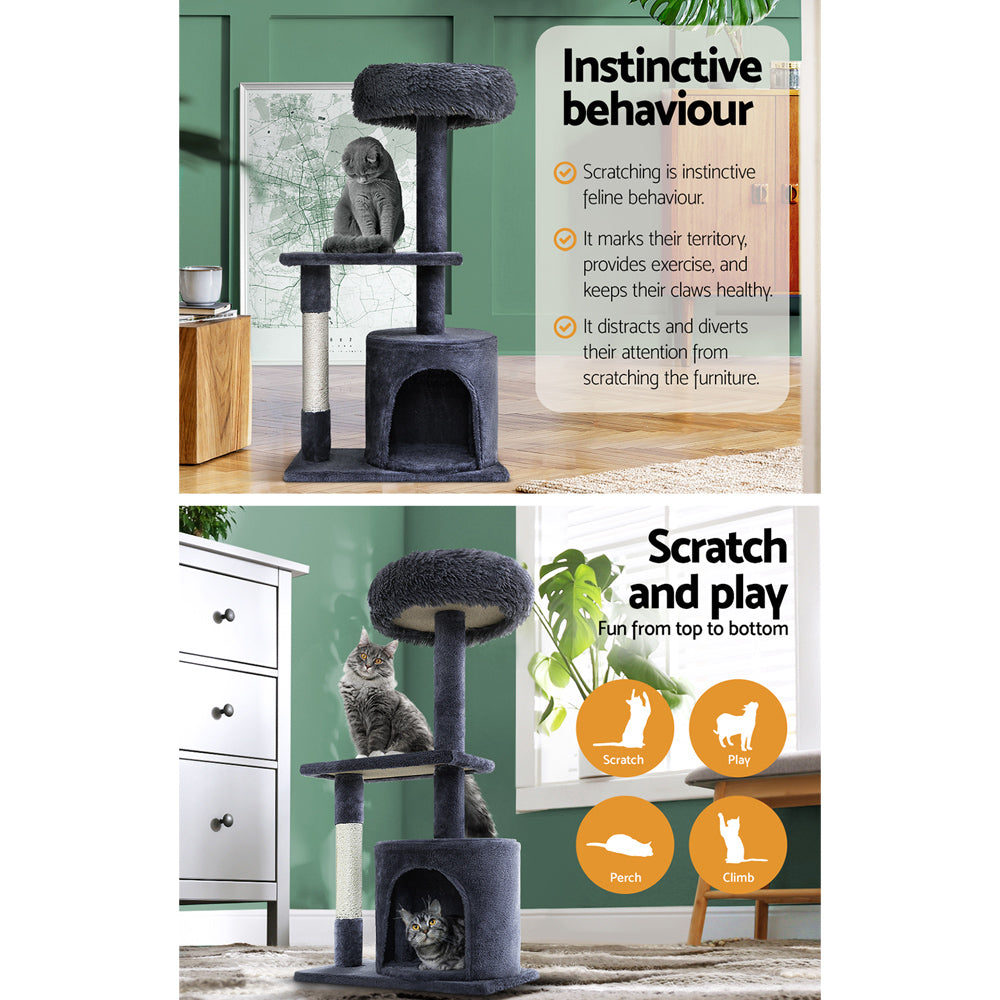 Fena Cat Tree Tower – Grey – 94 cm