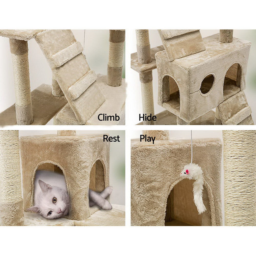 Tallara Cat Tree – Beige – 180 cm