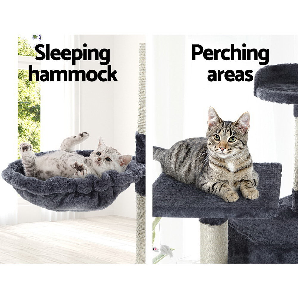 Buddy Cat Tree Tower – Grey – 203 cm