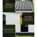 Large Outdoor Dog Kennel - Grey
