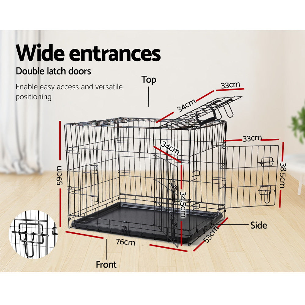Haven Dog Kennel Crate – Black – 36 Inch