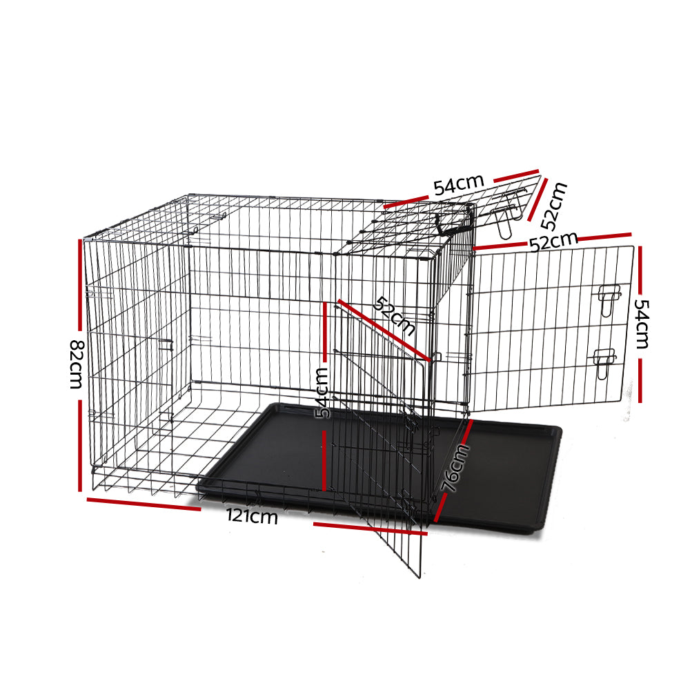 Nova Dog Kennel Crate – Black – 48 Inch