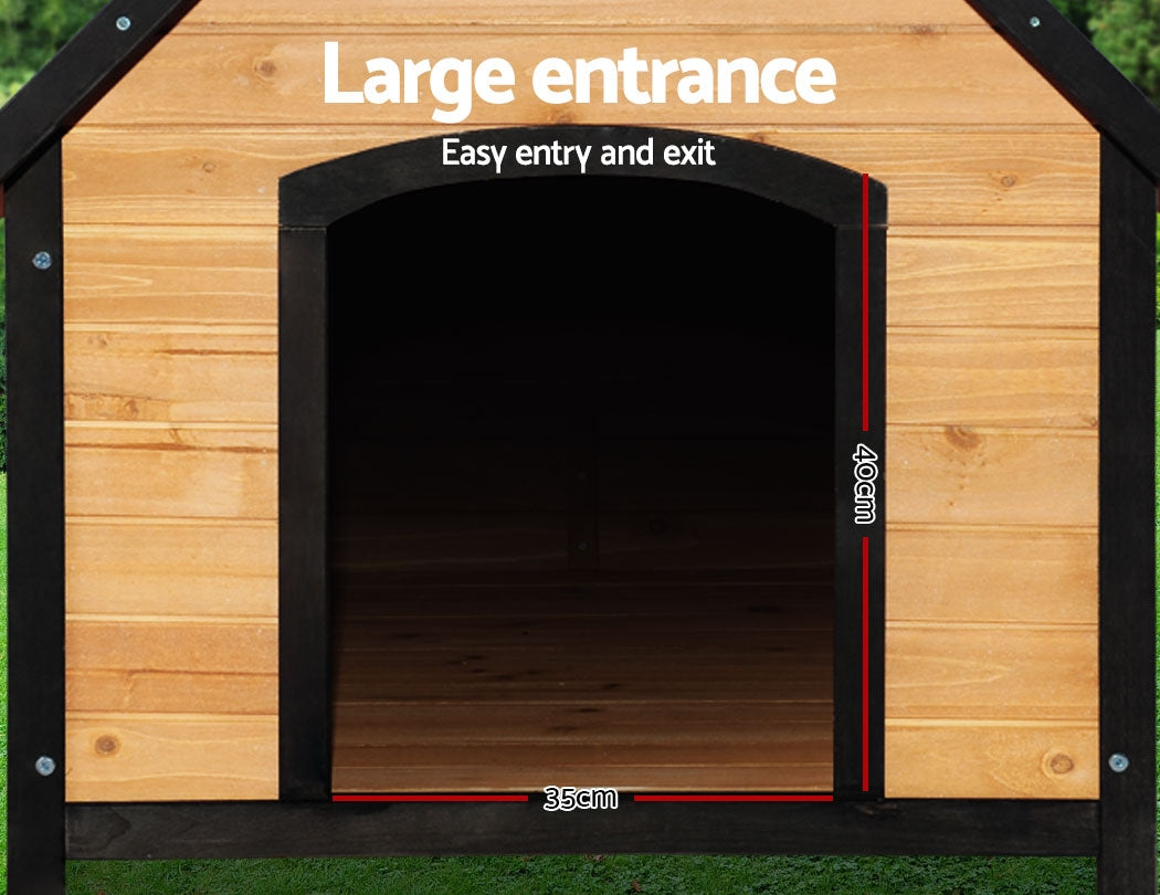 Kelston Wooden Dog Kennel – Natural – Extra Large