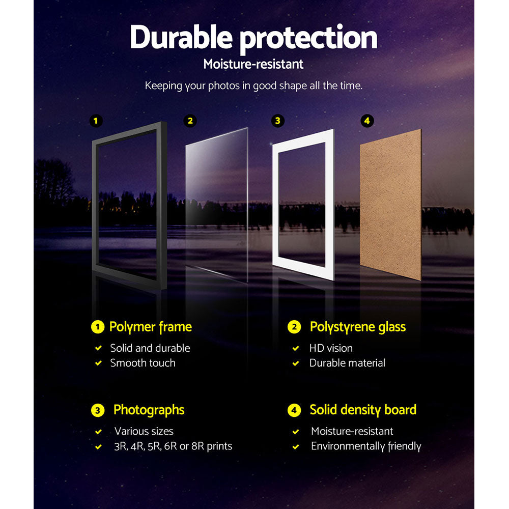 Marston Photo Frame Set – Black – 26 Pieces