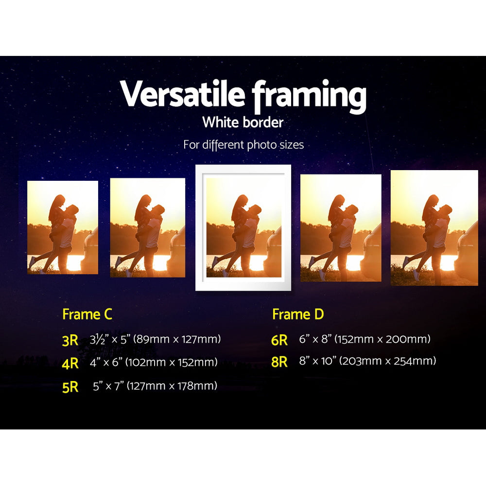 Alderon Photo Frame Set – White – 26 Pieces