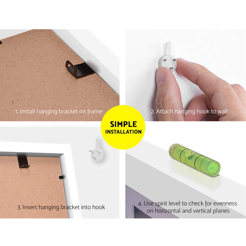 Alderon Photo Frame Set – White – 26 Pieces