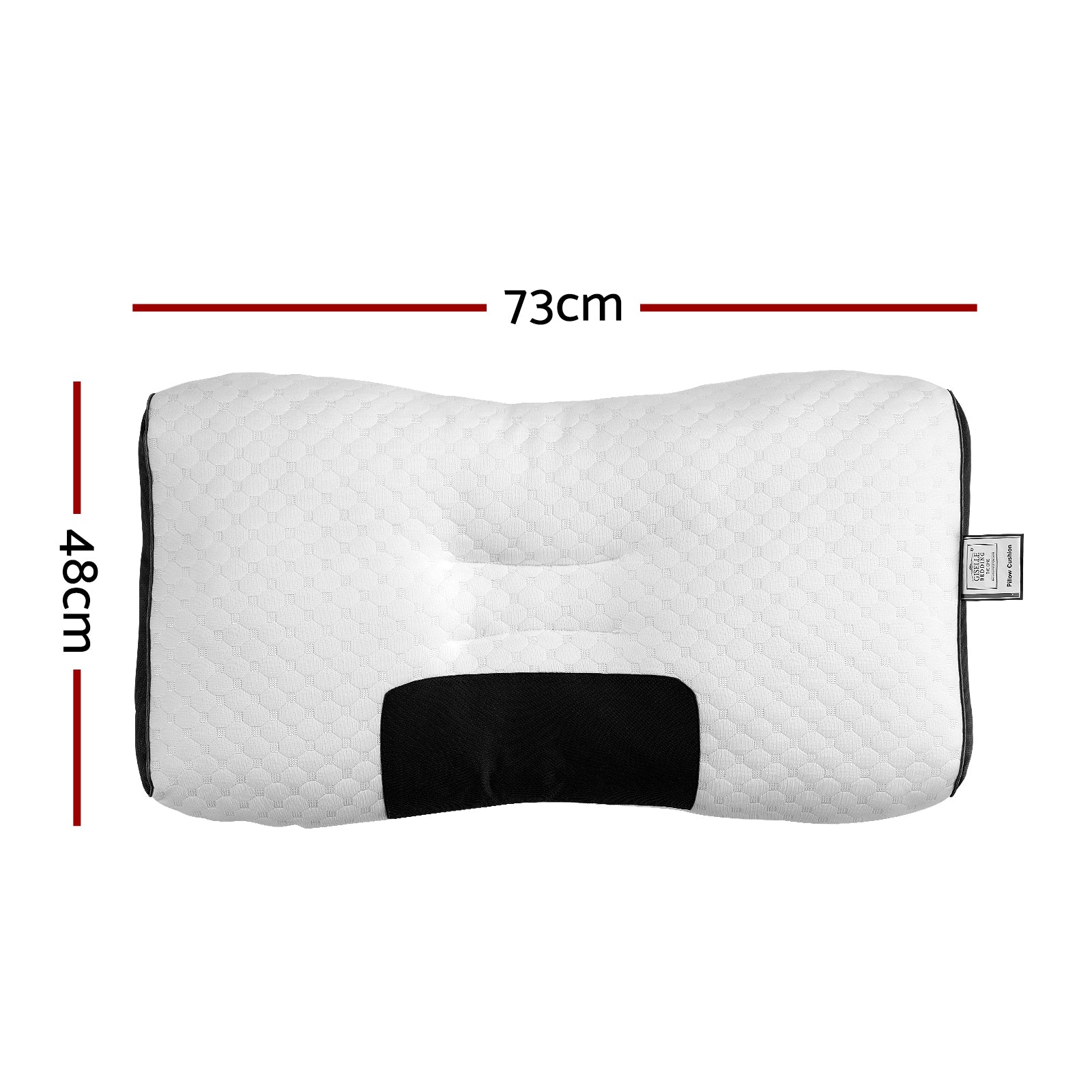 Serano Contour Pillow – White – Standard