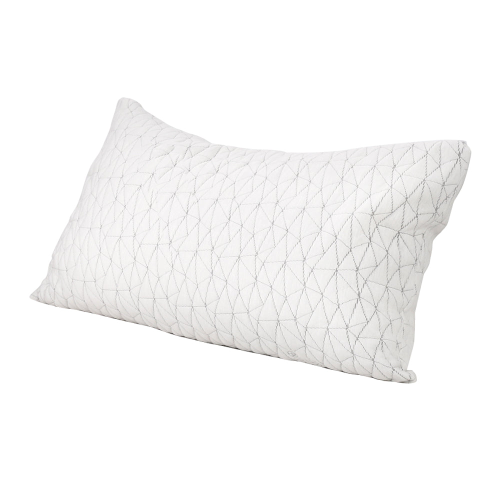 Alderon Memory Foam Pillow with Rayon Cover – White – King – Set of 2
