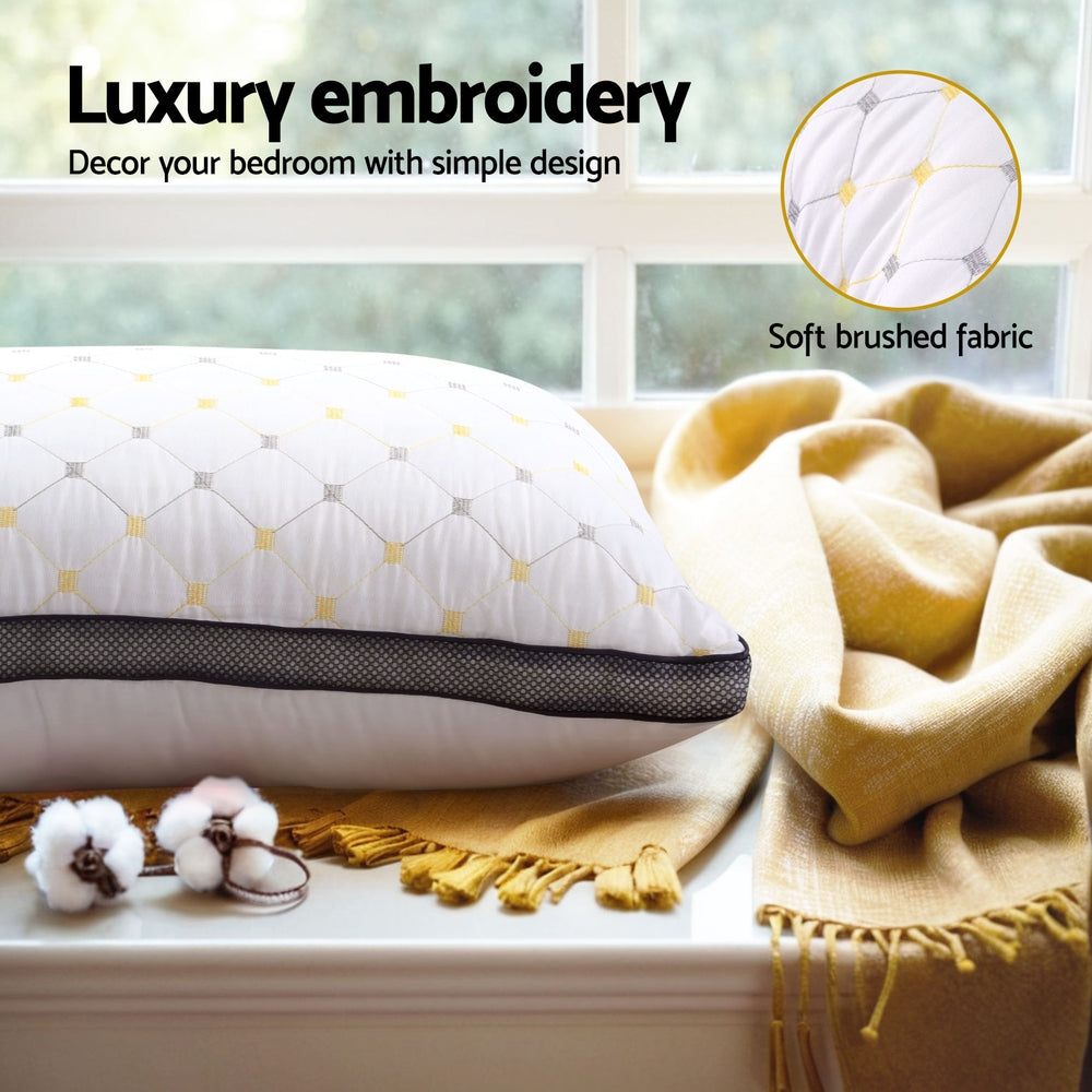 Luxura Microfibre Pillow – White – Standard