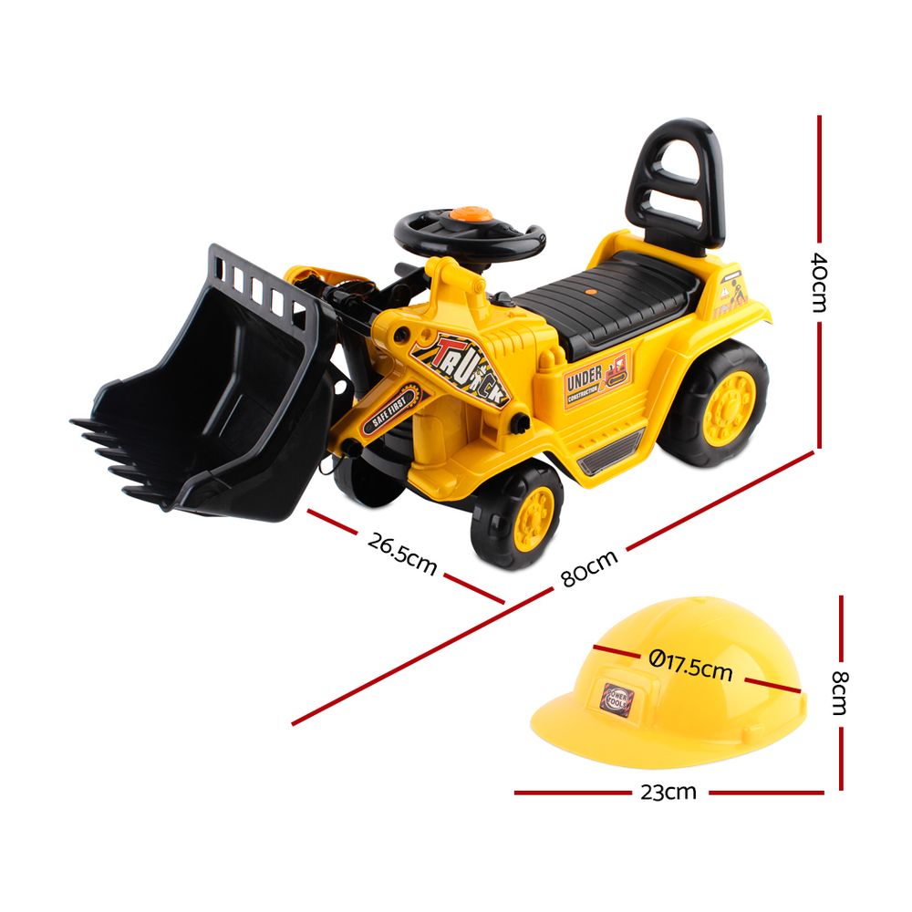 Nara Ride On Bulldozer – Yellow – Kids