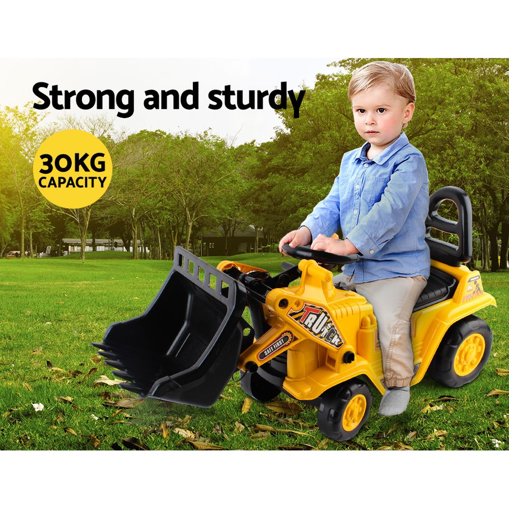 Nara Ride On Bulldozer – Yellow – Kids