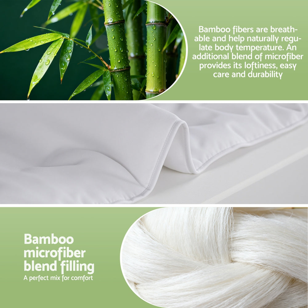 Rowan Bamboo Quilt – White – Double