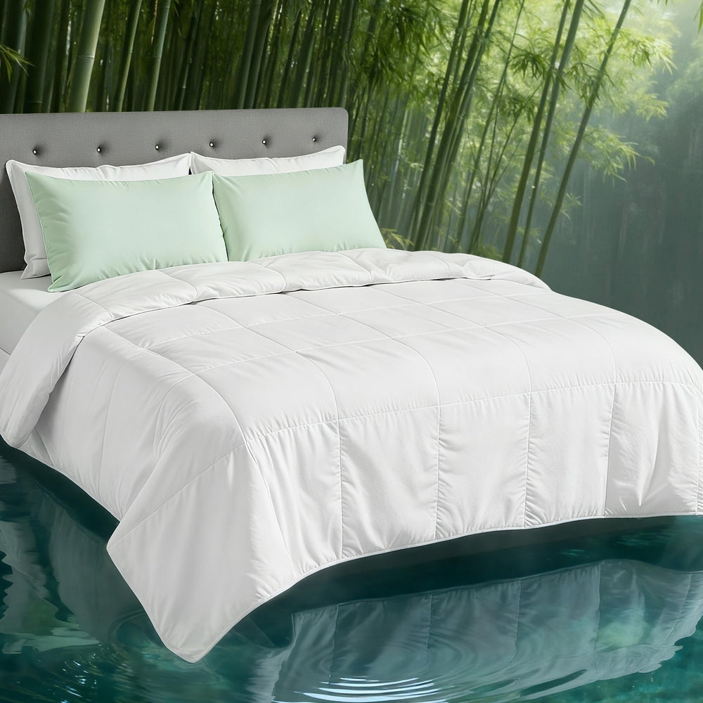 Rowan 200GSM Bamboo Quilt Summer Quilts All Season Doona Duvet Lightweight – King