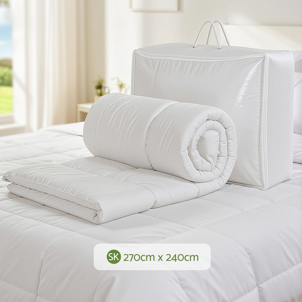 Haven Bamboo Quilt – White – King