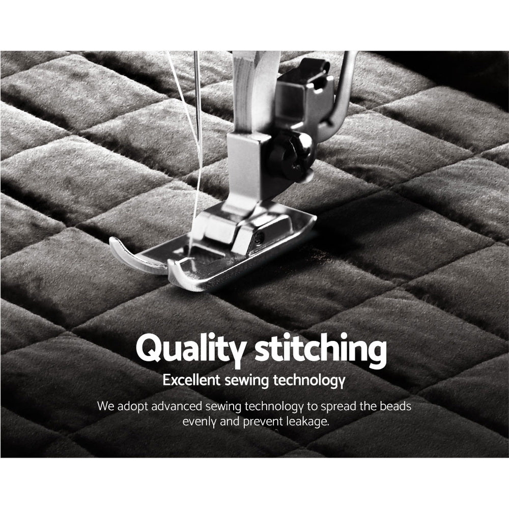 Luxora Faux Mink Quilt – Charcoal – King