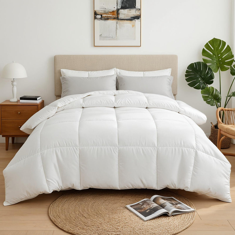 Linden 400GSM Microfiber Quilt All Season Duvet Quilts Comforter Winter Summer – Double