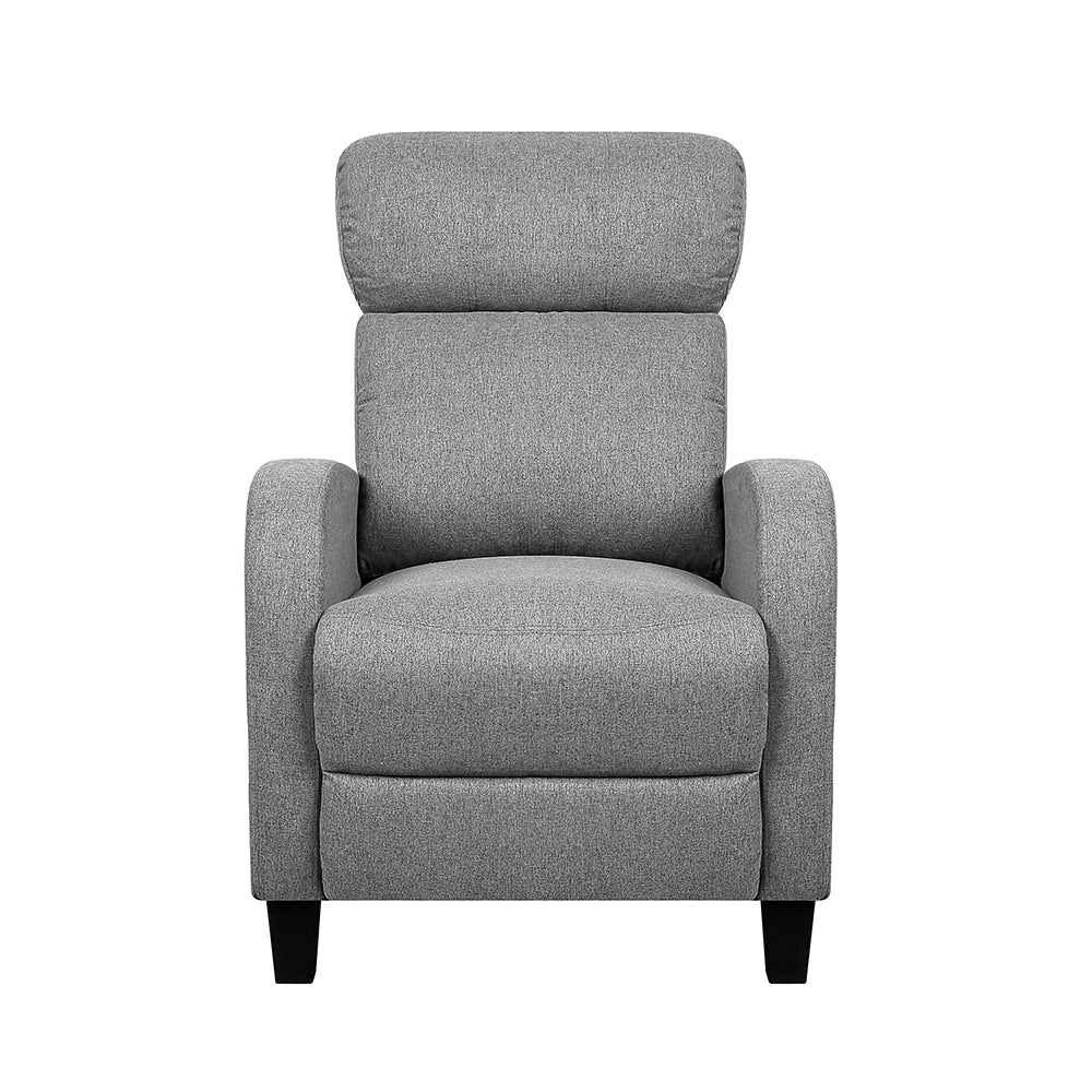 Serano Fabric Reclining Armchair – Grey