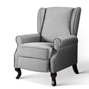 Recliner Armchair – Grey Fabric