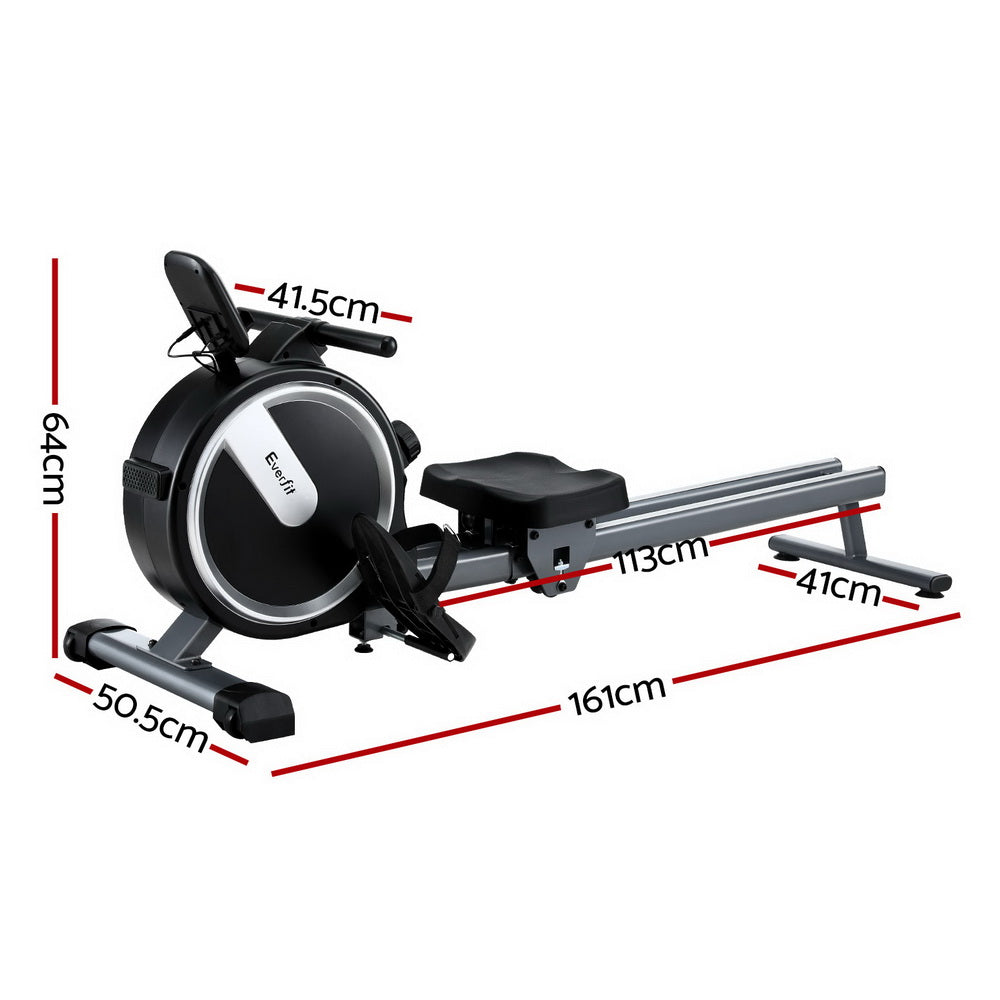 Cove Magnetic Rowing Machine – Black – App Connect