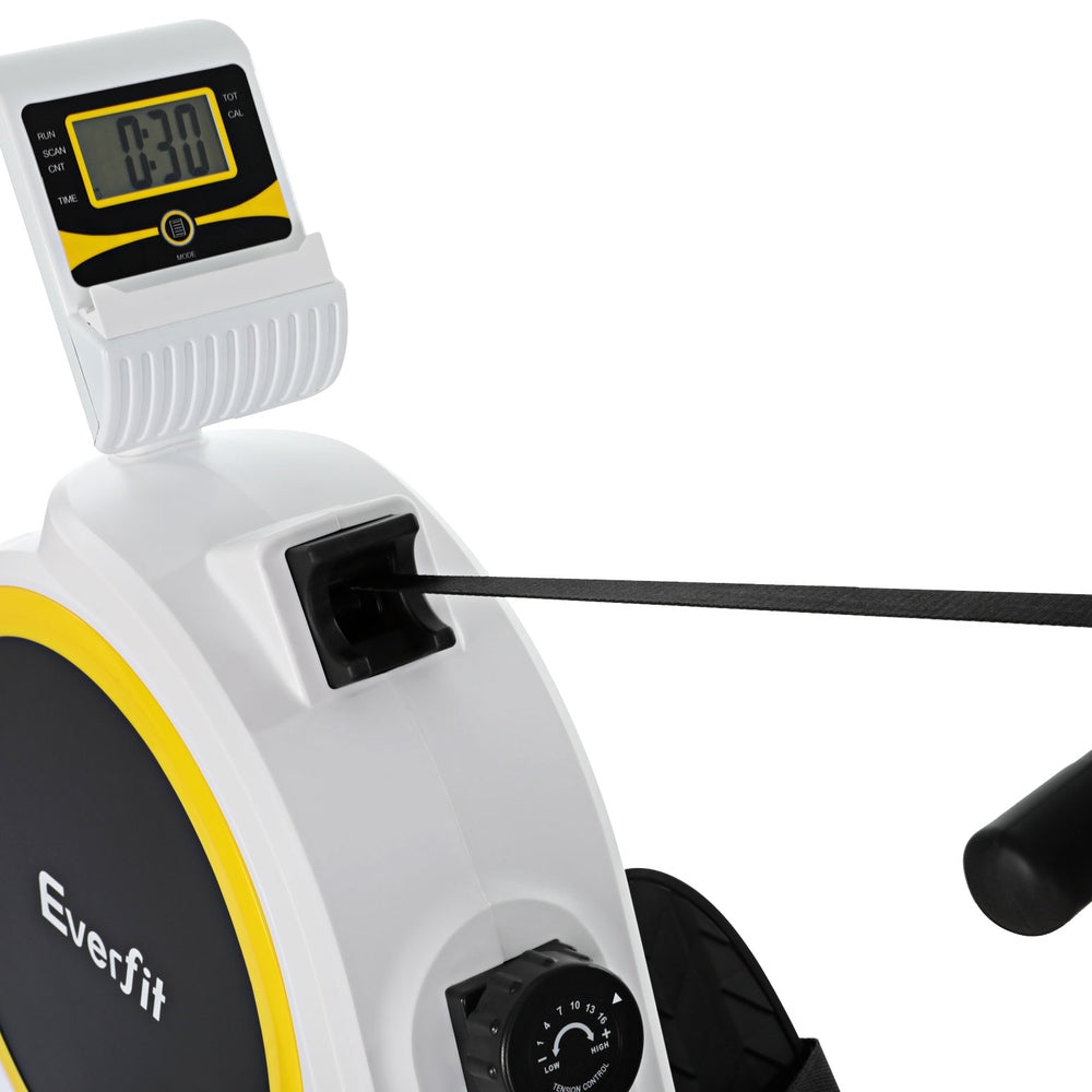 Everfit Magnetic Rowing Machine – Black – 16 Levels