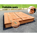 Kids Wooden Sandbox - 90cm