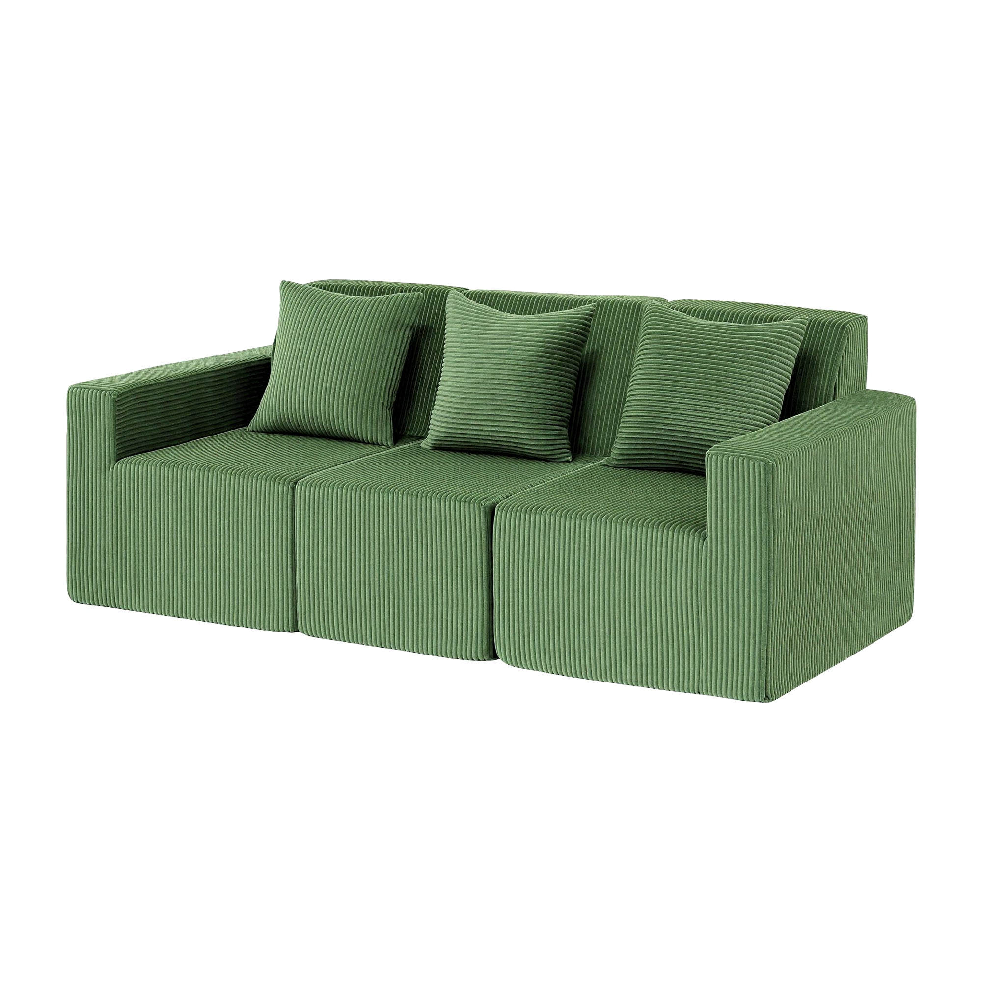 Aldara Modular Sectional Sofa – Green – 3 Seaters