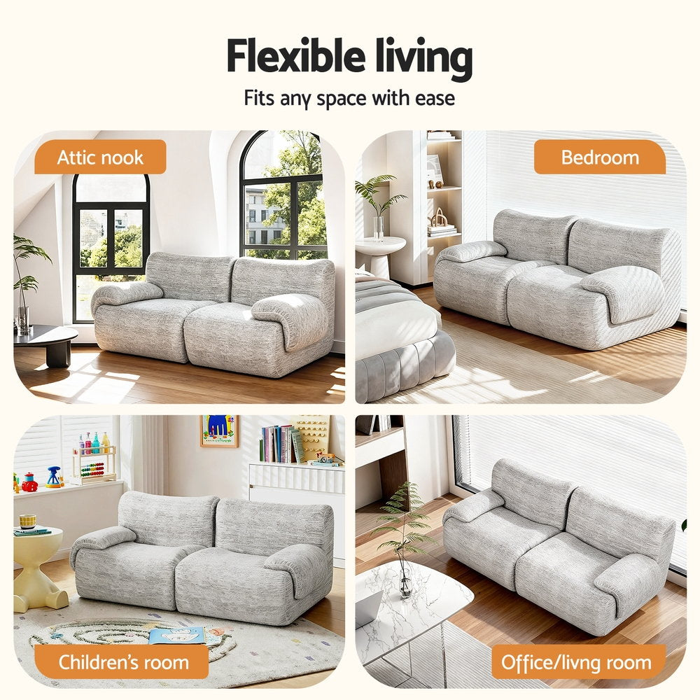 Arlo Modular Sofa – Grey – 2 Seaters