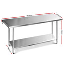 Stainless Steel Kitchen Bench – 1829x760mm