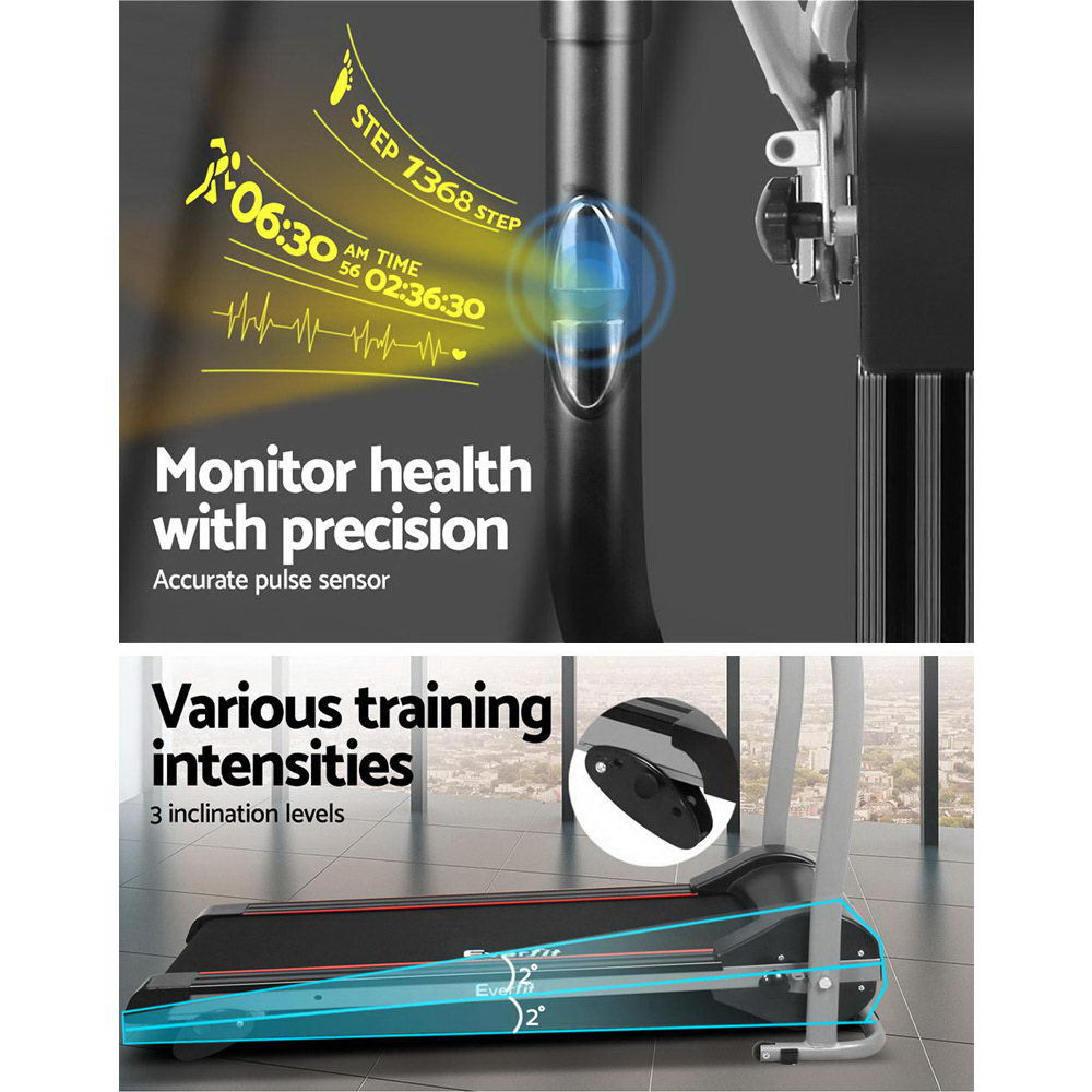 Kairo Electric Treadmill – Black – 360 mm