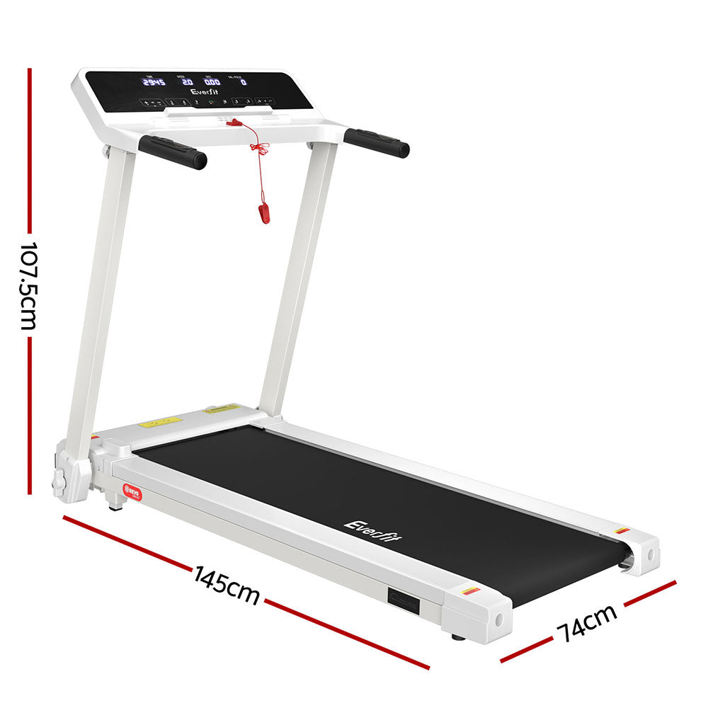 Volos Electric Foldable Treadmill – White – 42 cm